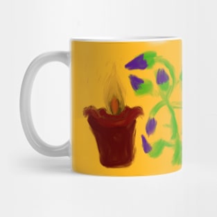 Candle and flower holiday Mug